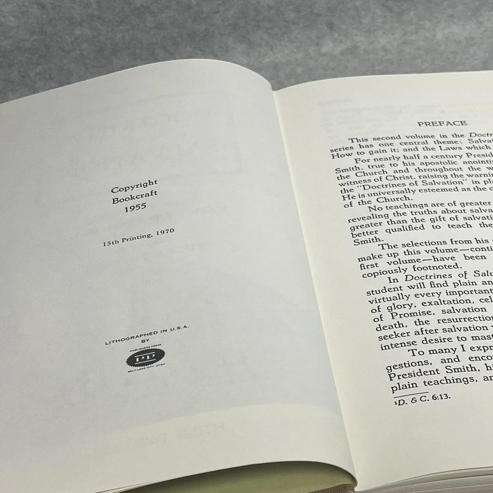 Doctrines Of Salvation Joseph Fielding Smith Vol 2 Cloth Hardcover Bookcraft VTG
